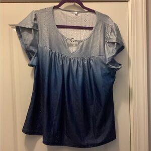 VENUS Blue Ombre Blouse